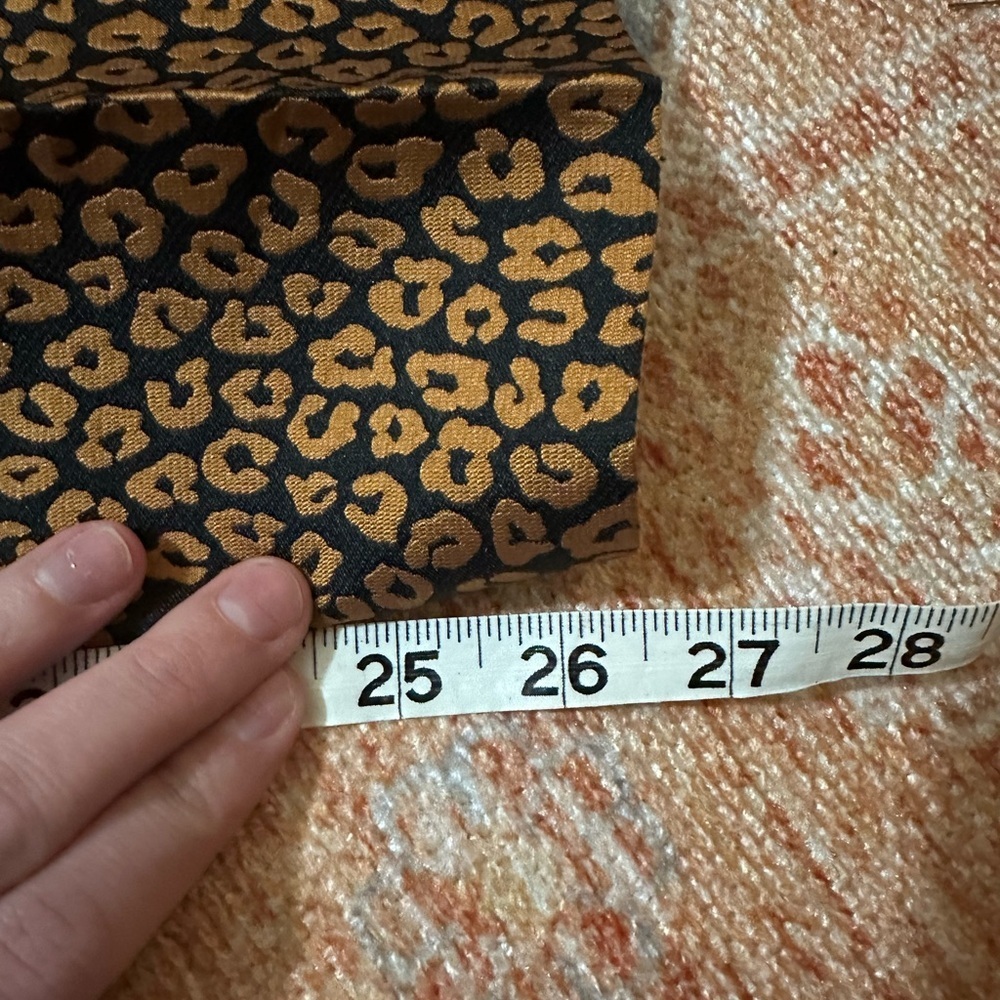 KATE SPADE Flora Leopard Jacquard Crop Trousers In Black size 0 NJMUA804 - Picture 6 of 12